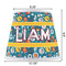 Rocket Science Poly Film Empire Lampshade - Dimensions