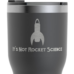 Rocket Science RTIC Tumbler - Black - Engraved Front & Back (Personalized)