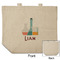 Rocket Science Reusable Cotton Grocery Bag - Front & Back View