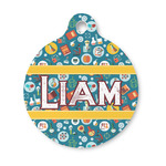 Rocket Science Round Pet ID Tag - Small (Personalized)