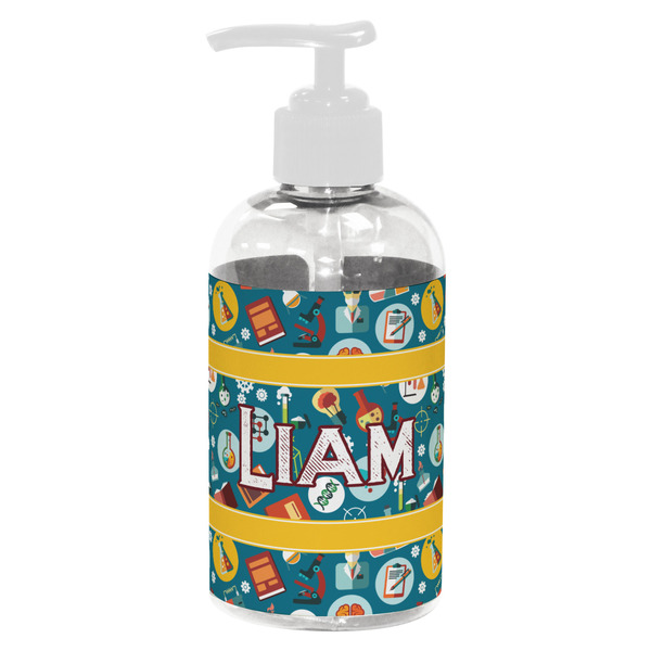 Custom Rocket Science Plastic Soap / Lotion Dispenser (8 oz - Small - White) (Personalized)