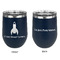 Rocket Science Stainless Wine Tumblers - Navy - Double Sided - Approval