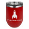 Rocket Science Stainless Wine Tumblers - Red - Double Sided - Front