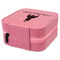 Rocket Science Travel Jewelry Boxes - Leather - Pink - View from Rear