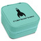 Rocket Science Travel Jewelry Boxes - Leatherette - Teal - Angled View