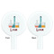 Rocket Science White Plastic 7" Stir Stick - Double Sided - Round - Front & Back