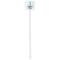 Rocket Science White Plastic Stir Stick - Single Sided - Square - Single Stick