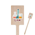Rocket Science 6.25" Rectangle Wooden Stir Sticks - Double Sided (Personalized)