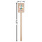 Rocket Science Wooden 6.25" Stir Stick - Rectangular - Dimensions