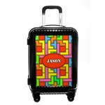 Tetromino Carry On Hard Shell Suitcase (Personalized)