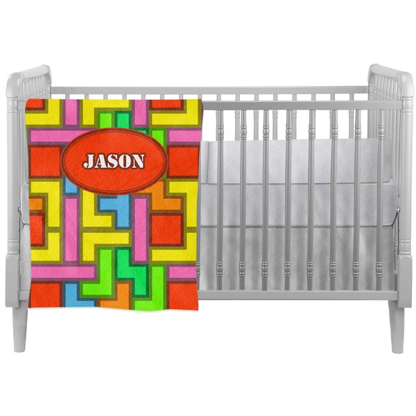 Custom Tetromino Crib Comforter / Quilt (Personalized)