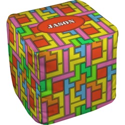 Tetromino Cube Pouf Ottoman (Personalized)