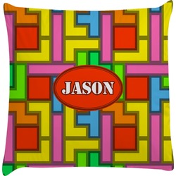 Tetromino Decorative Pillow Case (Personalized)