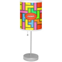 Tetromino 7" Drum Lamp with Shade Polyester (Personalized)