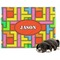 Tetromino Microfleece Dog Blanket - Large