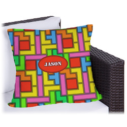 Tetromino Outdoor Pillow - 16" (Personalized)