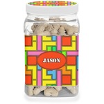 Tetromino Dog Treat Jar (Personalized)