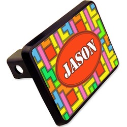 Tetromino Rectangular Trailer Hitch Cover - 2" (Personalized)