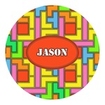 Tetromino Round Decal - Small (Personalized)