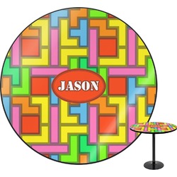 Tetromino Round Table - 24" (Personalized)