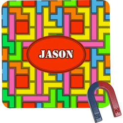 Tetromino Square Fridge Magnet (Personalized)