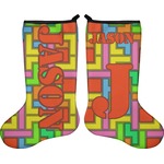 Tetromino Holiday Stocking - Double-Sided - Neoprene (Personalized)