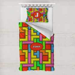 Tetromino Toddler Bedding w/ Name or Text