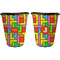 Tetromino Trash Can Black - Front and Back - Apvl