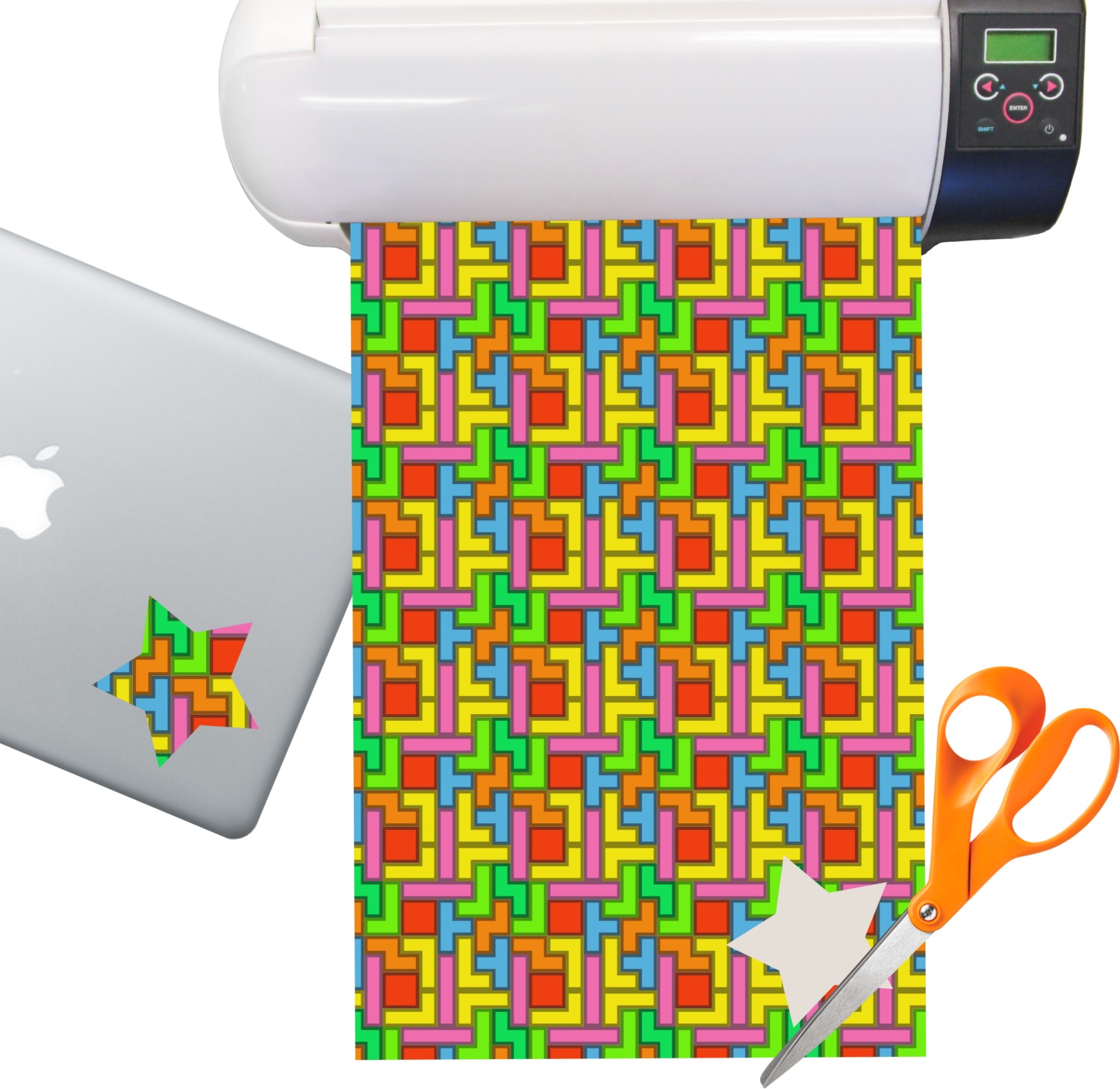 tetris print sticker vinyl sheet permanent youcustomizeit