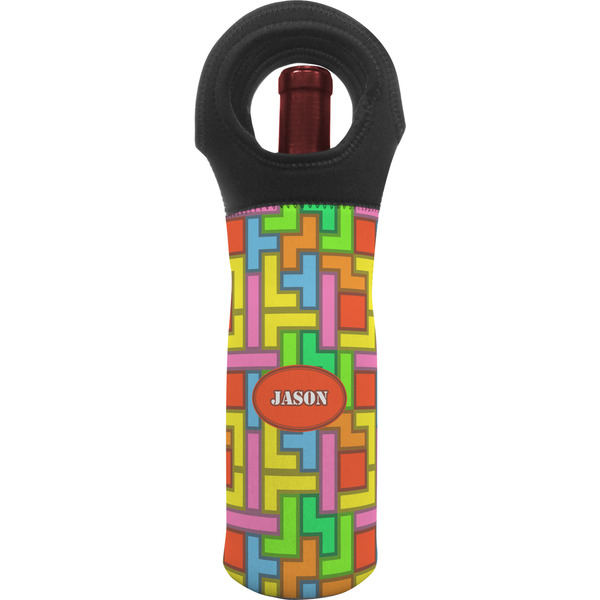 Custom Tetromino Wine Tote Bag (Personalized)