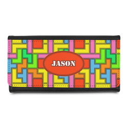 Tetromino Leatherette Ladies Wallet (Personalized)
