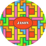 Tetromino Multipurpose Round Labels - 1" (Personalized)