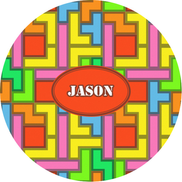 Custom Tetromino Multipurpose Round Labels - 1" (Personalized)