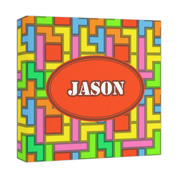 Custom Tetromino Canvas Print - 12x12 (Personalized)