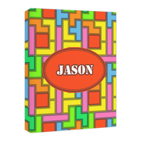 Custom Tetromino Canvas Print - 16x20 (Personalized)