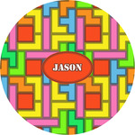 Tetromino Multipurpose Round Labels - 2" (Personalized)