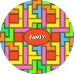 Tetromino Multipurpose Round Labels - 2" (Personalized)