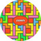 Tetromino 2" Multipurpose Round Labels - Single Sticker