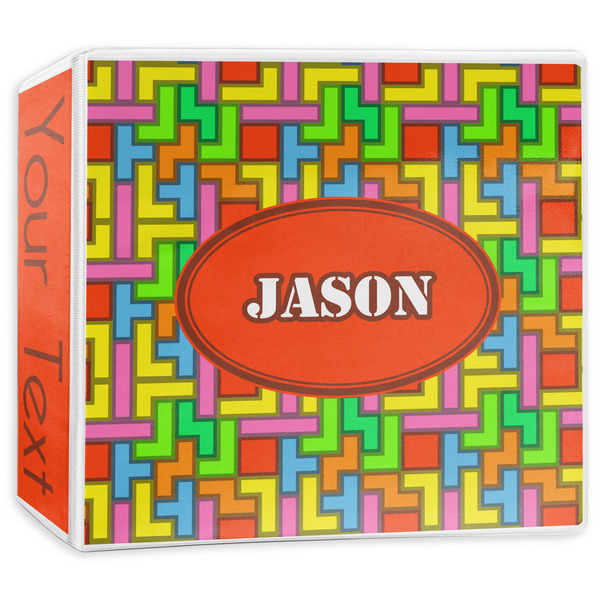 Custom Tetromino 3-Ring Binder - 3 inch (Personalized)