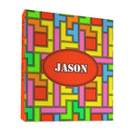 Tetromino 3 Ring Binder - Full Wrap - 1" (Personalized)