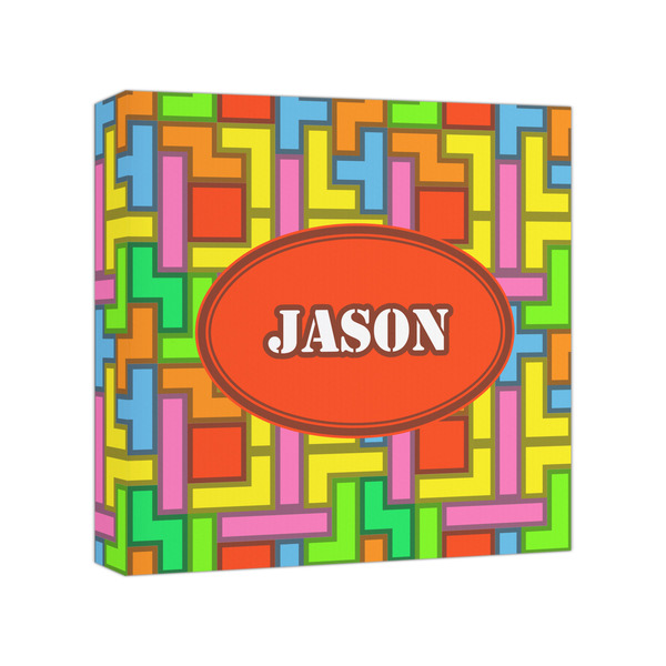 Custom Tetromino Canvas Print - 8x8 (Personalized)