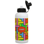 Tetromino Water Bottles - Aluminum - 20 oz - White (Personalized)