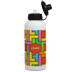 Tetromino Water Bottles - Aluminum - 20 oz - White (Personalized)