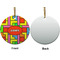Tetromino Ceramic Flat Ornament - Circle Front & Back (APPROVAL)