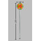 Tetromino Clear Plastic 7" Stir Stick - Round - Dimensions