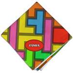 Tetromino Cloth Dinner Napkin - Single w/ Name or Text