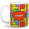 Tetromino Coffee Mug - 11 oz - Full- White