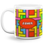 Tetromino 20 Oz Coffee Mug - White (Personalized)