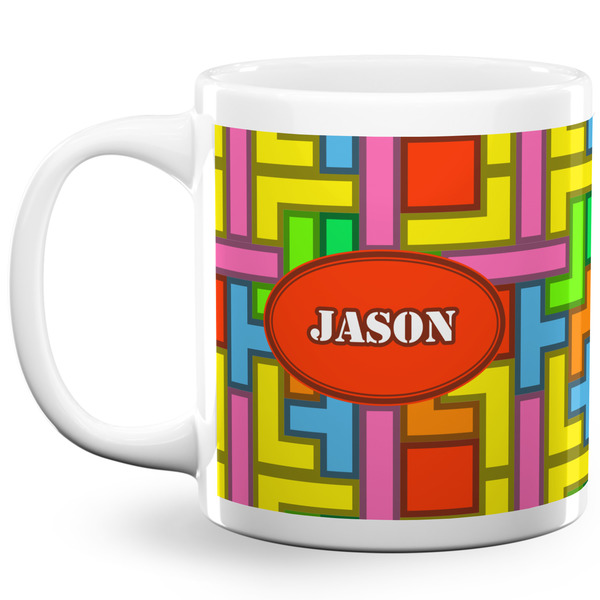 Custom Tetromino 20 Oz Coffee Mug - White (Personalized)