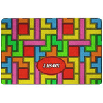 Tetromino Dog Food Mat w/ Name or Text